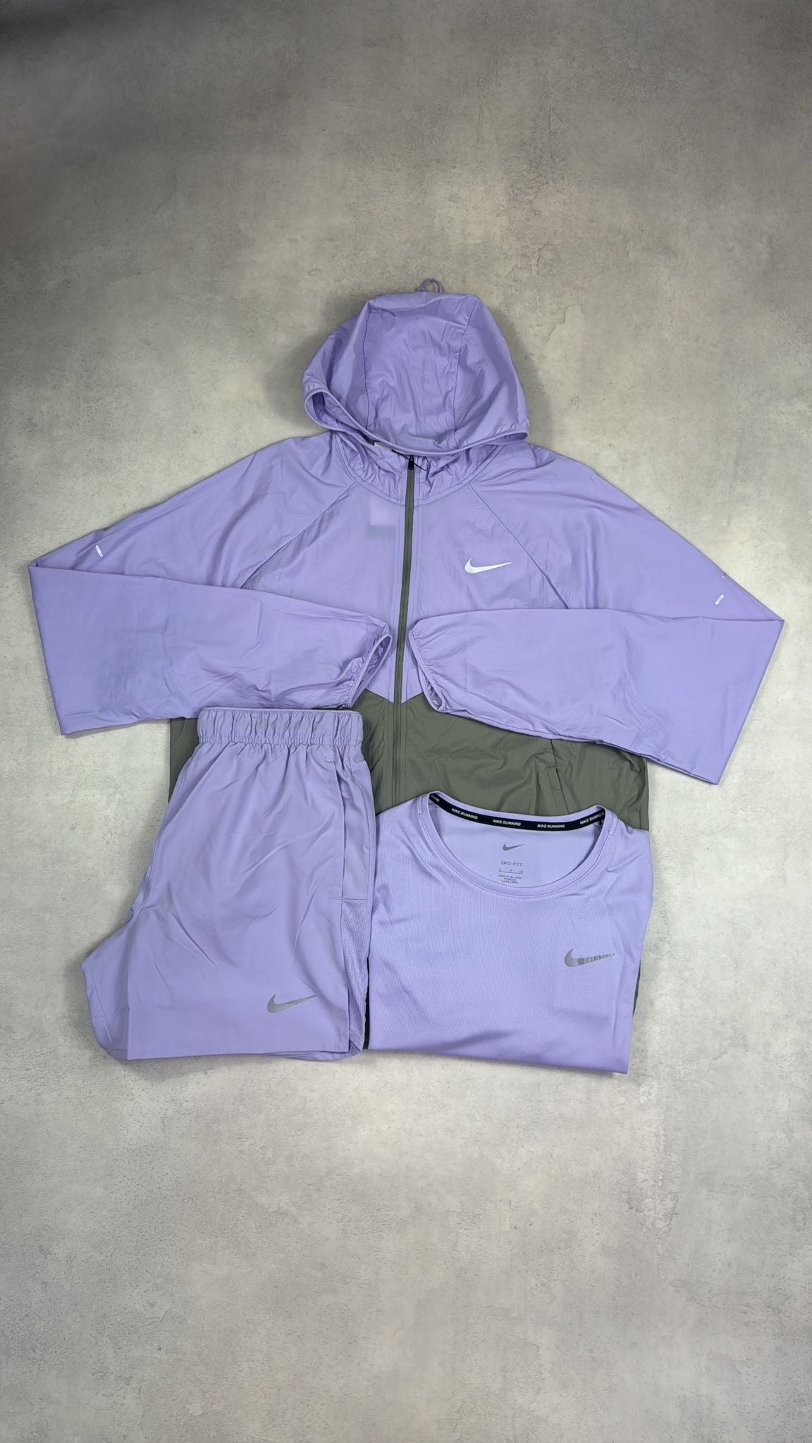 Nike Windrunner & Challenger Shorts Duo Set - Lilac