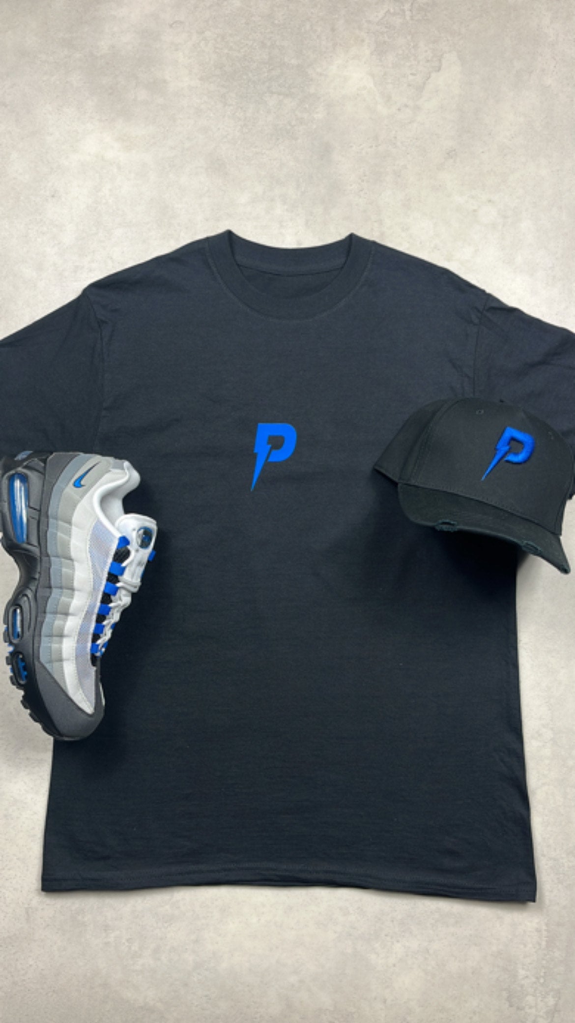 Patterned Blue P T-Shirt