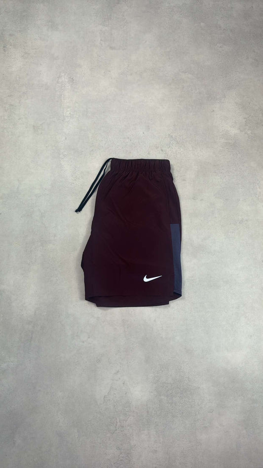 Nike Dri Fit Challenger Shorts - Burgundy Crush