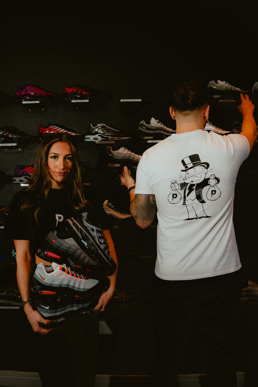 Patterned Monopoly T-Shirt White