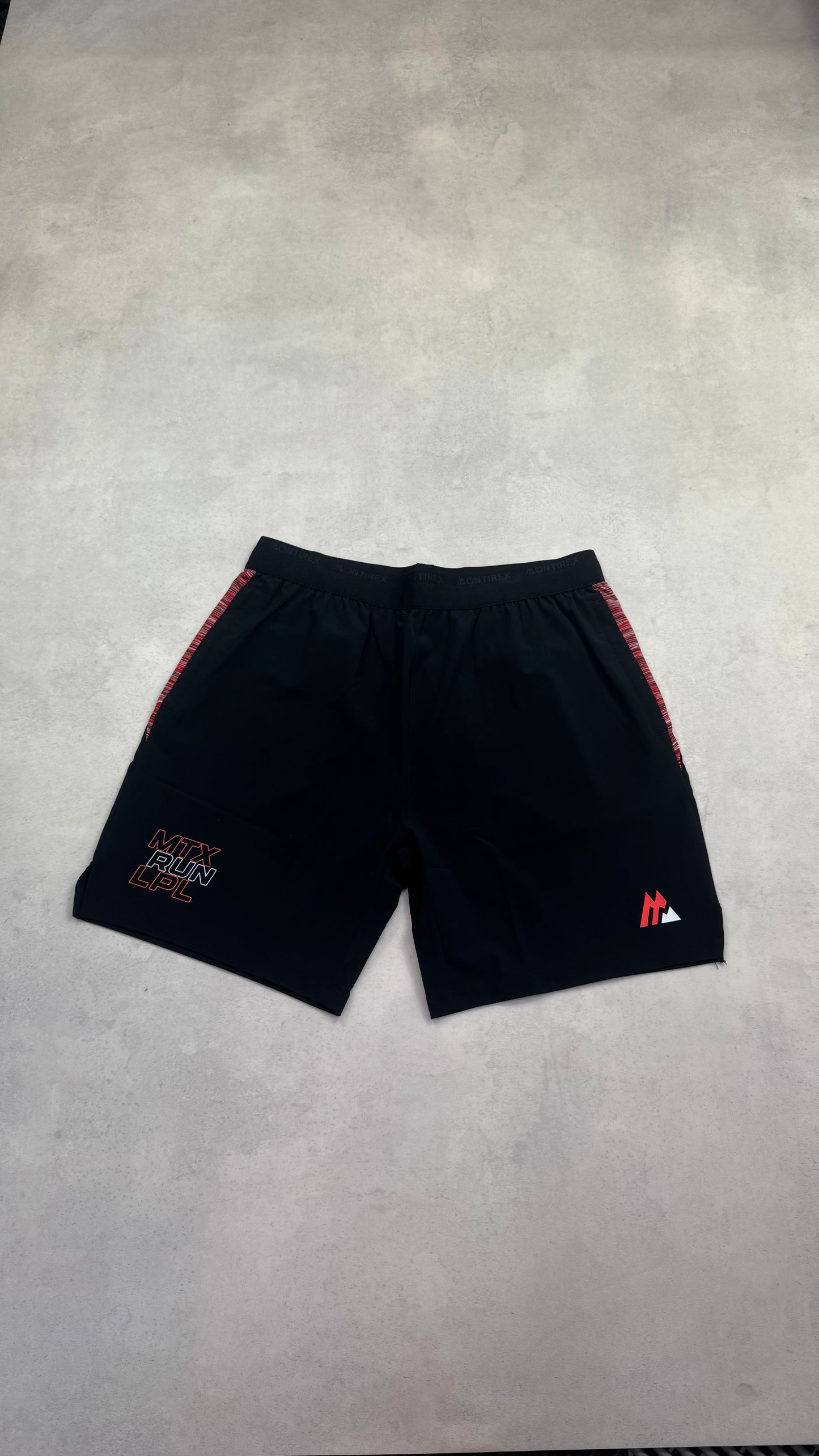 Montirex Run City LPL Shorts - Black/Red