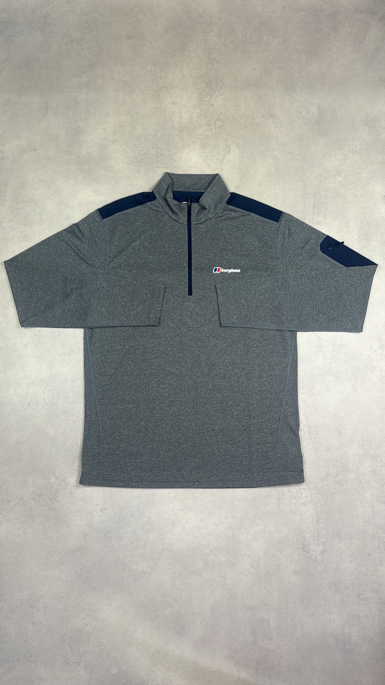Berghaus 247 Explorer Quarter Zip - Grey/Navy