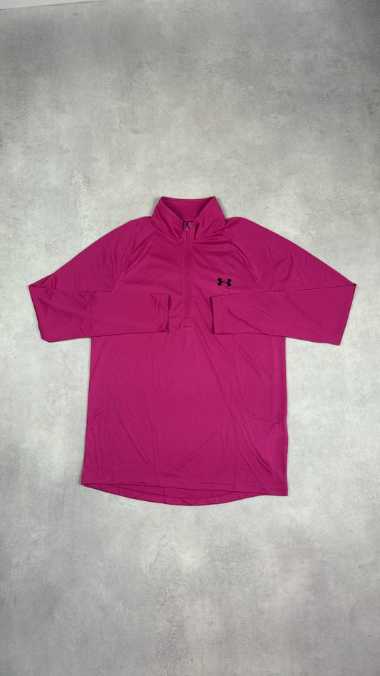Under Armour Tech Textured Half Zip - Pink