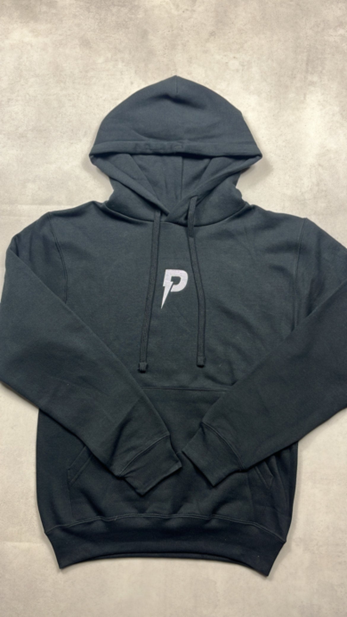 Patterned Black Hoodie