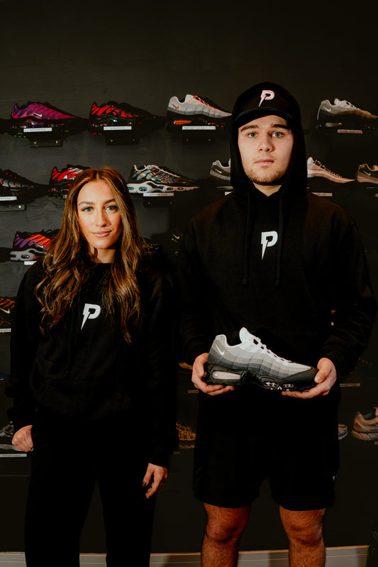 Patterned Black Hoodie