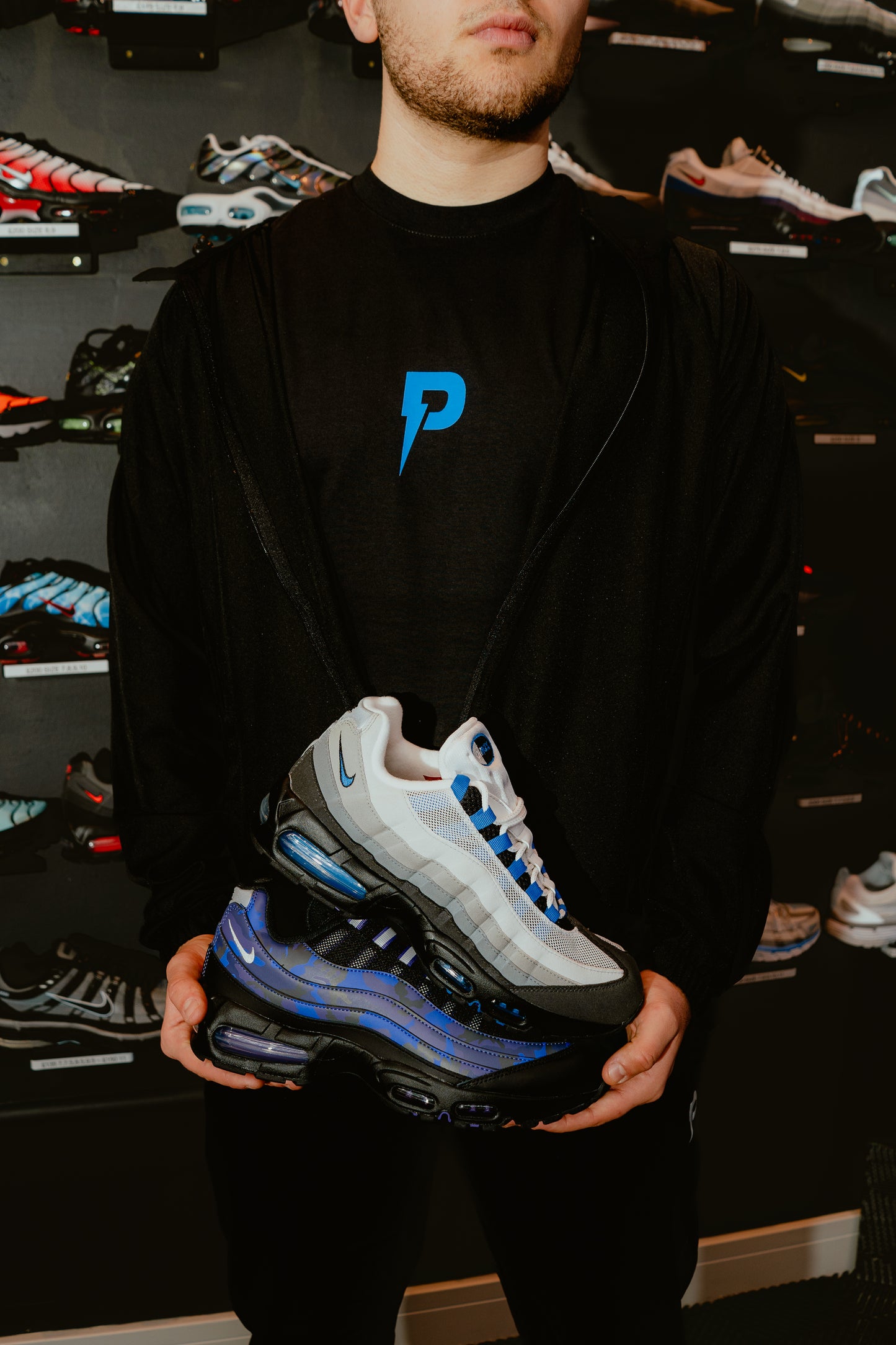 Patterned Blue P T-Shirt